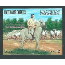 Emiratos Arabes - Hojas Yvert 14 ** Mnh Caballo árabe