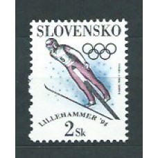 Eslovaquia - Correo 1994 Yvert 152 ** Mnh Deportes esqui