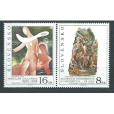 Eslovaquia - Correo 1995 Yvert 205/6 ** Mnh Arte