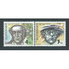 Eslovaquia - Correo 1996 Yvert 208/9 ** Mnh Personajes célebres