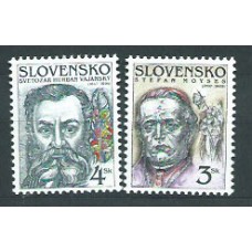 Eslovaquia - Correo 1997 Yvert 230/1 ** Mnh Personalidades eslovacas