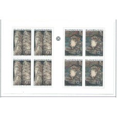 Eslovaquia - Correo 1997 Yvert 238/9 ** Mnh en Hojita de 4 series