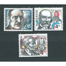 Eslovaquia - Correo 1998 Yvert 260/2 ** Mnh Escritores