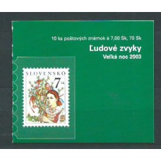Eslovaquia - Correo 2003 Yvert 387 Carnet ** Mnh