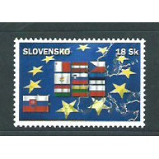 Eslovaquia - Correo 2004 Yvert 417 ** Mnh Banderas