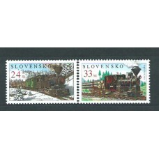 Eslovaquia - Correo 2005 Yvert 451/2 ** Mnh Trenes