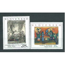 Eslovaquia - Correo 2005 Yvert 453/4 ** Mnh Pintura