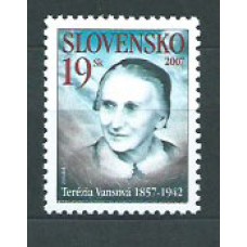 Eslovaquia - Correo 2007 Yvert 477 ** Mnh Escritora