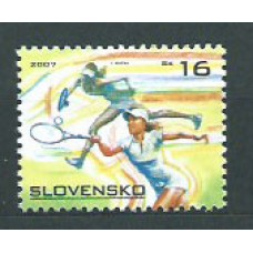 Eslovaquia - Correo 2007 Yvert 480 ** Mnh Deportes tenis