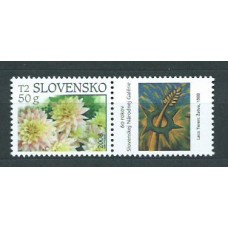 Eslovaquia - Correo 2008 Yvert 500 ** Mnh Flores