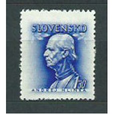 Eslovaquia - Correo 1943 Yvert 86A ** Mnh