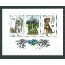 Eslovaquia - Hojas Yvert 26 ** Mnh Fauna perros