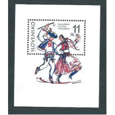 Eslovaquia - Hojas Yvert 9 ** Mnh Danzas