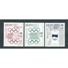 Estonia - Correo 1992 Yvert 194/6 ** Mnh Juegos Olimpicos en Barcelona