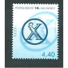 Estonia - Correo 2002 Yvert 423 ** Mnh Constitución