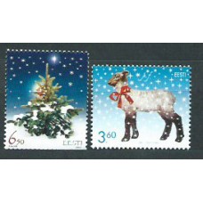 Estonia - Correo 2002 Yvert 431/2 ** Mnh Navidad