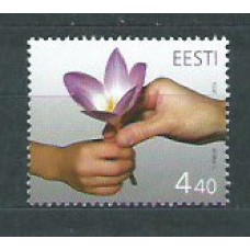 Estonia - Correo 2005 Yvert 488 ** Mnh Flores