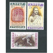Etiopia - Correo 1968 Yvert 502/4 ** Mnh  Emperador Theodoro