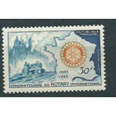 Francia - Correo 1955 Yvert 1009 ** Mnh  Club Rotary