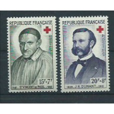Francia - Correo 1958 Yvert 1187/8 ** Mnh  Cruz roja