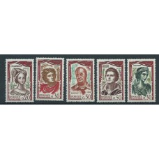 Francia - Correo 1961 Yvert 1301/5 ** Mnh  Comediantes