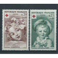 Francia - Correo  1962 Yvert 1366/7 ** Mnh  Cruz roja