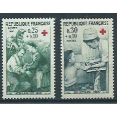 Francia - Correo 1966 Yvert 1508/9 ** Mnh  Cruz roja