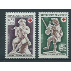 Francia - Correo 1967 Yvert 1540/1 ** Mnh  Cruz roja