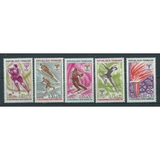 Francia - Correo 1968 Yvert 1543/7 ** Mnh  Olimpiadas de Grenoble