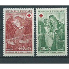 Francia - Correo 1970 Yvert 1661/2 ** Mnh  Cruz roja