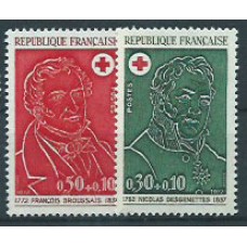 Francia - Correo 1972 Yvert 1735/6 ** Mnh  Cruz roja