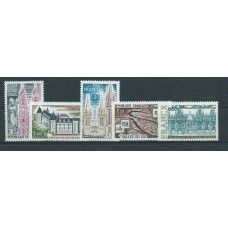 Francia - Correo 1974 Yvert 1806/10 ** Mnh  Castillos