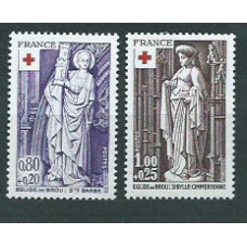 Francia - Correo 1976 Yvert 1910/1 ** Mnh  Cruz roja