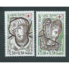 Francia - Correo 1979 Yvert 2070/1 ** Mnh  Cruz rojo