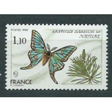 Francia - Correo 1980 Yvert 2089 ** Mnh  Fauna mariposa