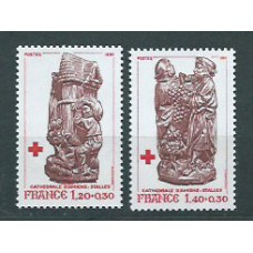 Francia - Correo 1980 Yvert 2116/7 ** Mnh  Cruz roja