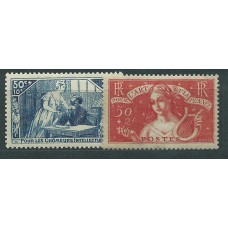Francia - Correo 1935 Yvert 307/8 * Mh