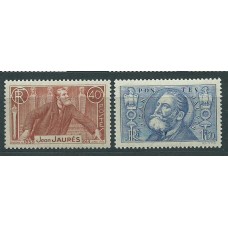 Francia - Correo 1936 Yvert 318/9 ** Mnh Jean Jaurés