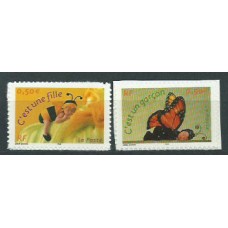 Francia - Correo 2004 Yvert 3634/5 ** Mnh  Fauna insectos