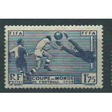 Francia - Correo 1938 Yvert 396 * Mh  Deportes fútbol