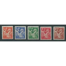 Francia - Correo 1939 Yvert 431/5 ** Mnh