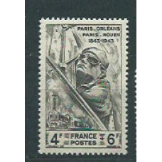 Francia - Correo 1944 Yvert 618 ** Mnh  Tren