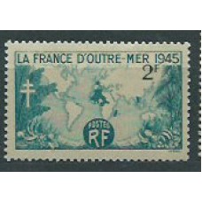 Francia - Correo 1945 Yvert 741 ** Mnh  Mapa