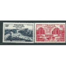 Francia - Correo 1948 Yvert 818/9 ** Mnh  Palacio de Chaillot