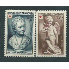 Francia - Correo 1950 Yvert 876/7 ** Mnh  Cruz roja