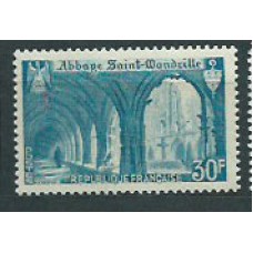 Francia - Correo 1951 Yvert 888 ** Mnh  Abadia San Wandrille