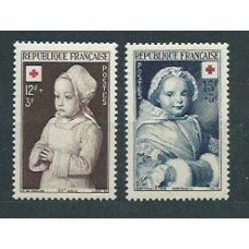 Francia - Correo 1951 Yvert 914/5 ** Mnh  Cruz roja