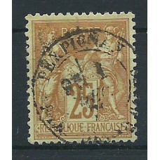 Francia - Correo 1877 Yvert 92 Usado