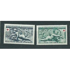 Francia - Correo 1952 Yvert 937/8 ** Mnh  Cruz roja
