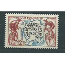 Francia - Correo 1953 Yvert 955 ** Mnh  Deportes ciclismo
